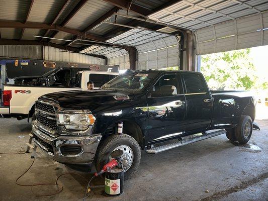 Paint all around the truck