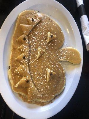 Chocolate chip fall pancakes