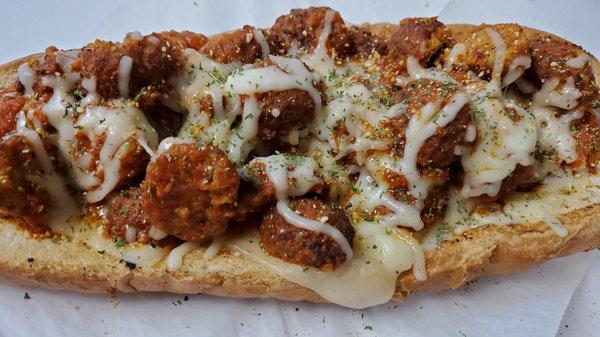 Super meatball hoagie