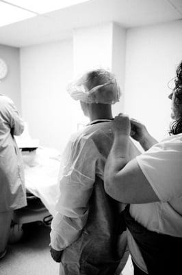 She was also really helpful and supportive to my husband throughout the process.