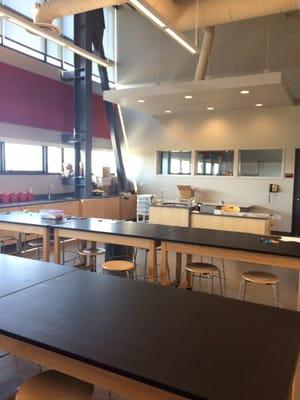 Inside math and robotics class. It's absolutely beautiful a nice place to learn