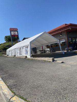 From highway 120West