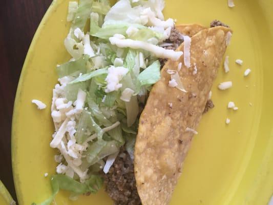 Bland Ground Beef Taco