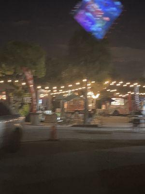 Our lovely environment surrounded by delicious food trucks.