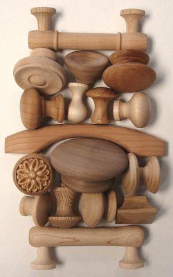 A sampling of our unfinished knobs and pulls available on niceknobs.com