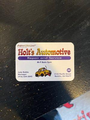 Holt’s Automotive Repair & Service
