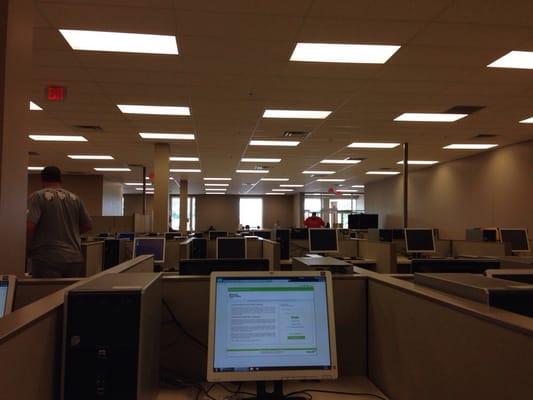 A view from computer area.