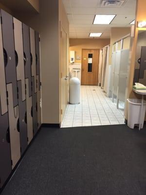 Girls locker room