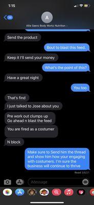 Conversation with owner