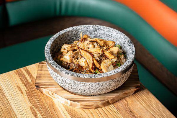 Mushroom Garlic Rice