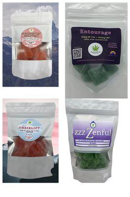 Designer D9 THC gummies for day and night.