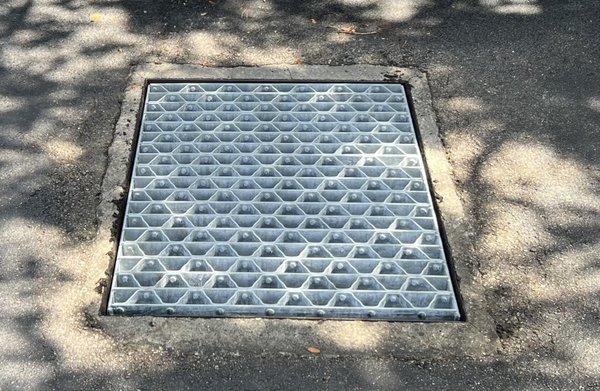 Newly Installed Galvanized Storm Water Grate