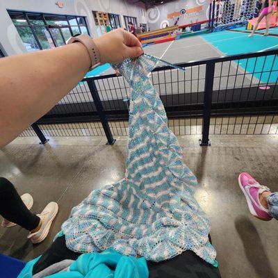 Crocheting while I wait