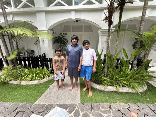 myself and my 2 brothers in Singapore