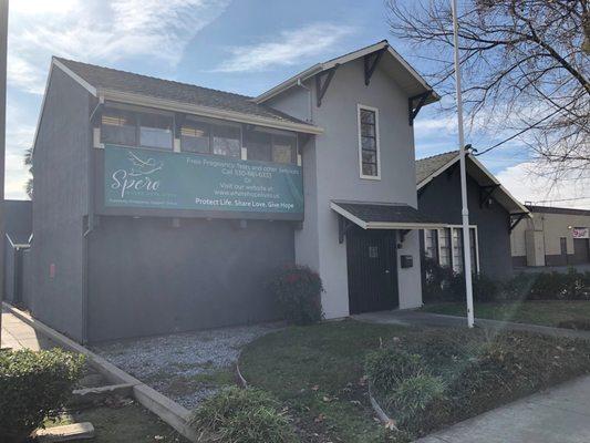 We took this picture when we first rebranded and became Spero. We are now Spero Medical and working on a custom sign.