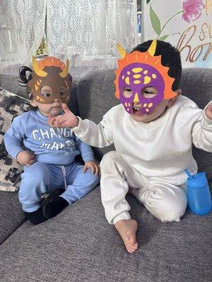 We play dress up ! Our favorite