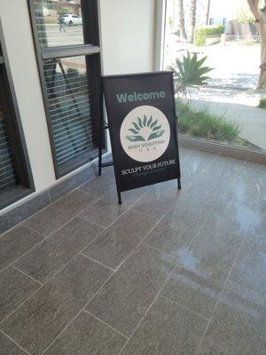 Entrance to new office