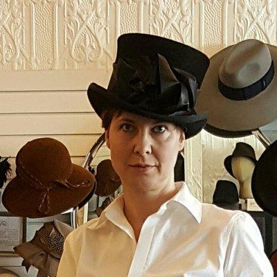 Customized top hat for Victorian themed outfit.