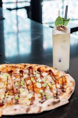 Coconut Mojito and BBQ Chx Pizza