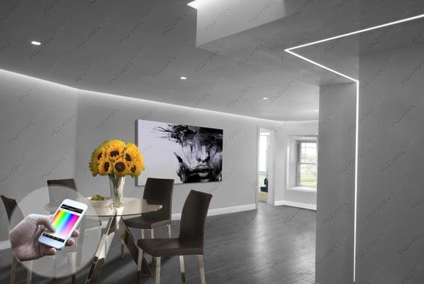 LED linear lighting, soffit white, led lighting fixtures