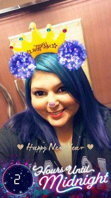 Love my blue/purple hair. Always comes out great when Yvonne does my hair!