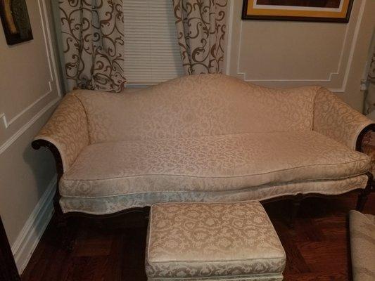 Genuine camel.back sofa in good condition for sale great price