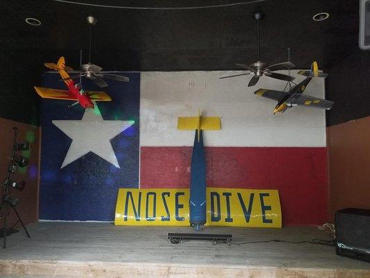 You will see this sign out front.  This was where is was stored.