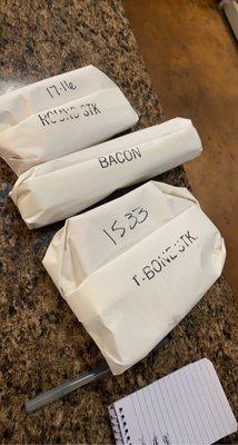 Round stk is actually a ribeye