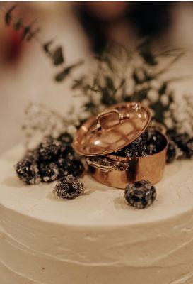 Wedding cake decorations.