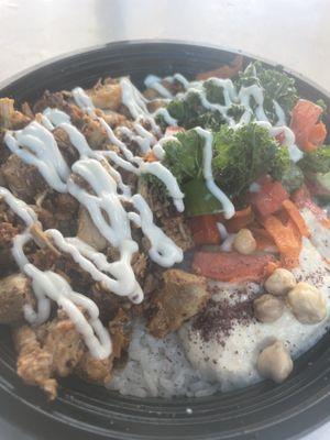 Chicken shawarma bowl