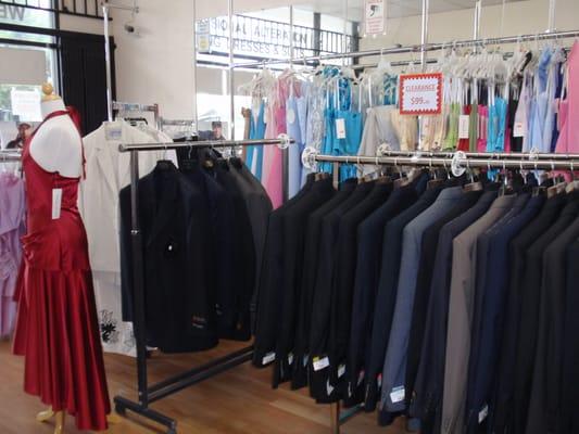 All brand new men suits are on sale for $99.99.