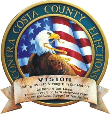 The seal for the Contra Costa Elections Division.