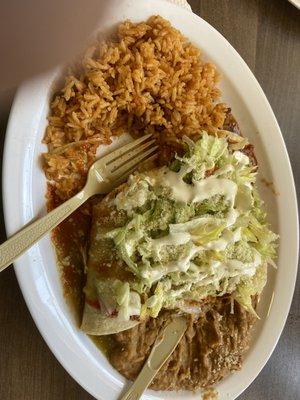 Enchiladas plate