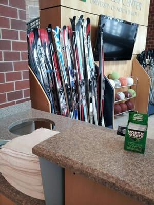 When there is at least 6 inches of snow you cam use their cross country trails