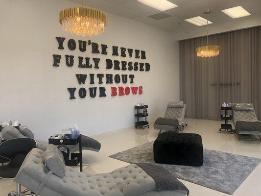 comfy chairs, but that head rest is contaminated with everyone's germs.