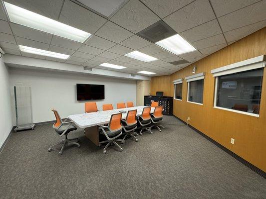 Conference Room. Available to our customers to reserve for meetings/ collaborations.
