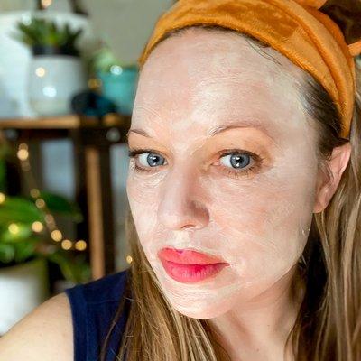 Arabica coffee bean mask