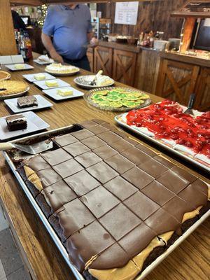 The desserts are all homemade.