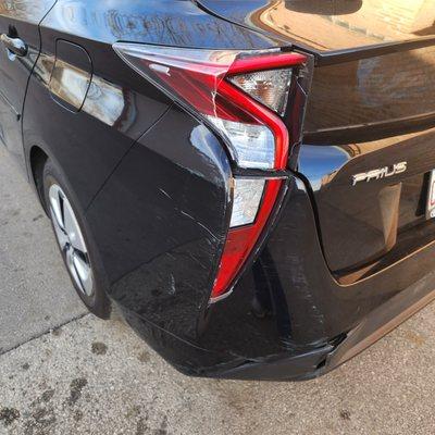 Just a small portion of the damage they did to the vehicle.