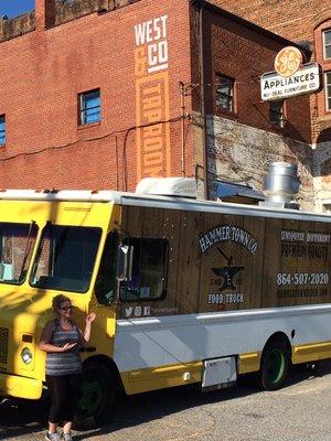 HTC serving at a brew house...