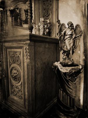 One angle of the recreated Victorian Tea Parlor.