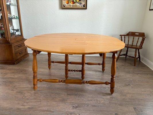 Old table; legs did not match the top. Very rickety.