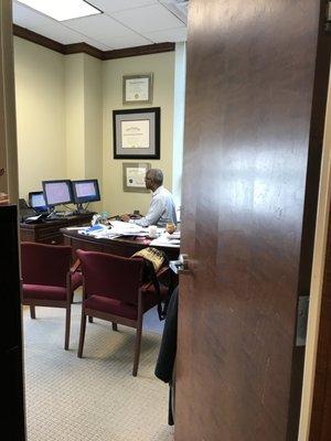 Business Owner's office.