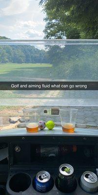 Refreshment cart was a nice surprise. Just when we needed aiming fluid.