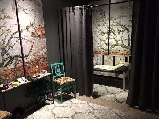 Studio waiting room.