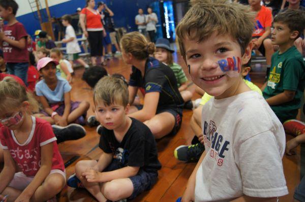 Our Campers love to get spirited with GO BALD Face paint during the Go Bald Friday Fest!