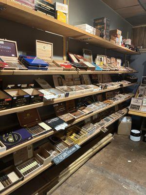 A full humidor, amazing ambiance, and great personable service. Their selection is diverse with some unique sticks!