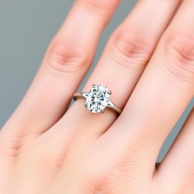 Oval Diamond solitaire