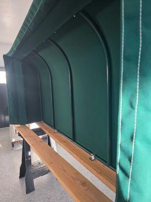 Fabric replacement with repaint on frame and a new hardware