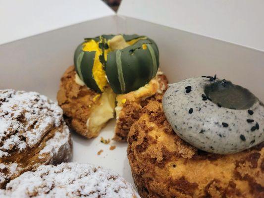 Kabocha, black sesame, Earl Grey